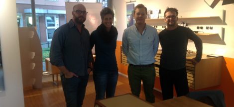 Oscar Magnuson, Erika Wendrich, Patrick Segerström und Matthias Kröniger im Sichtwerk