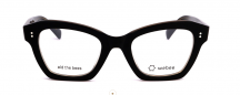 WeeBee schwarze CatEye Brille